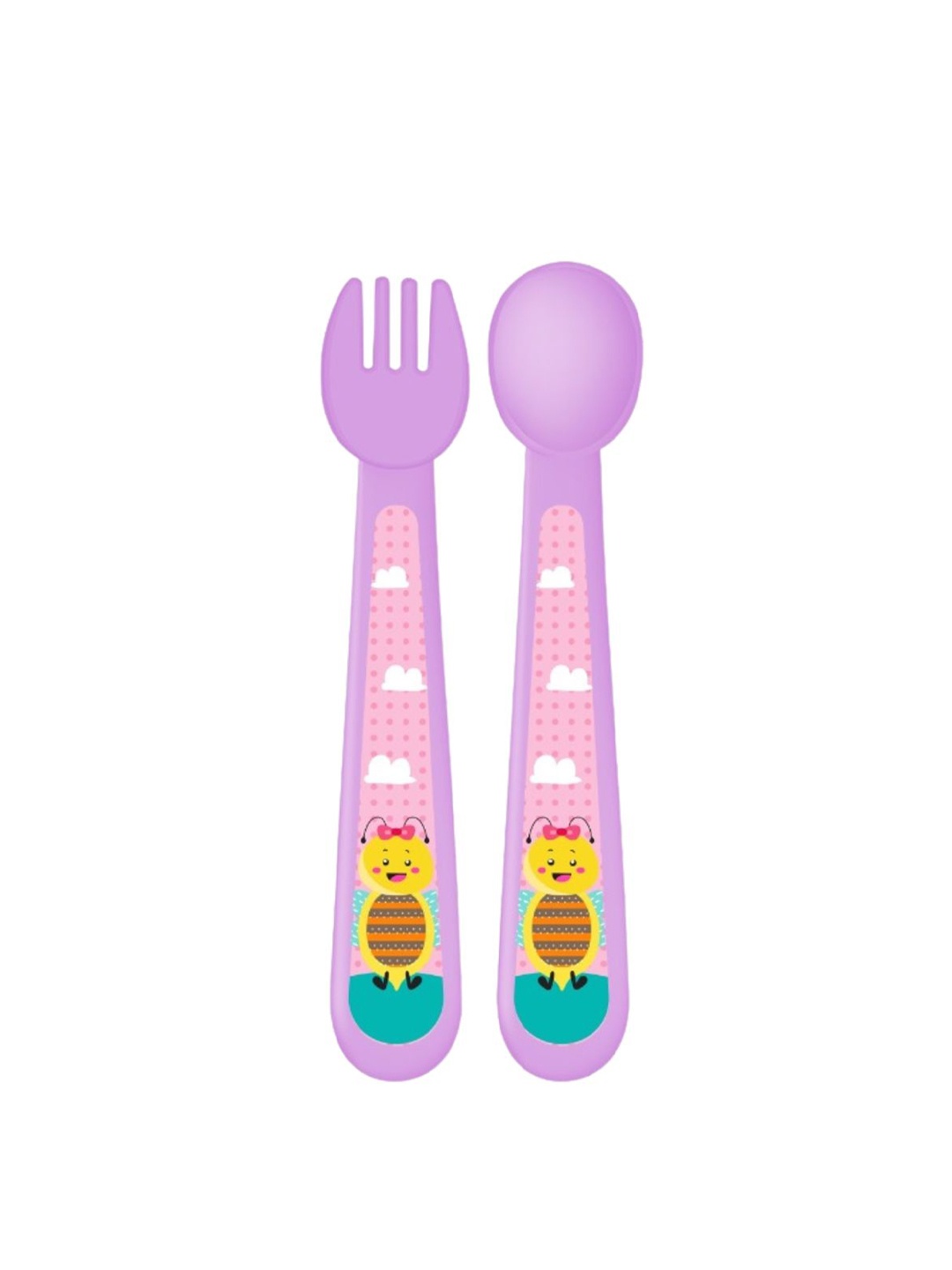 

Adore Purple Kids Feeding Spoon & Fork Set
