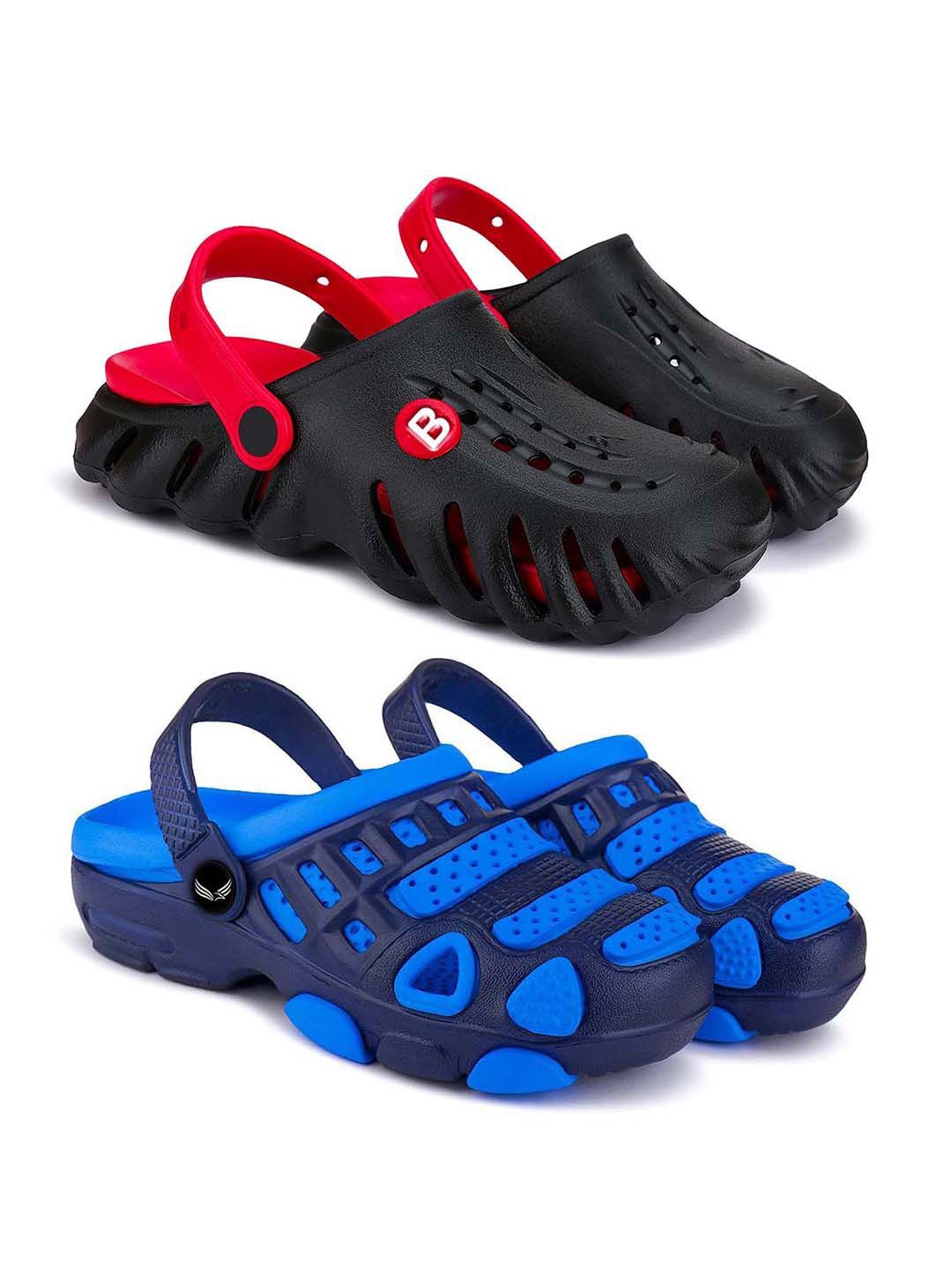 

BERSACHE Boys Set Of 2 Soft Classic Ultra Soft Technology Clogs, Blue