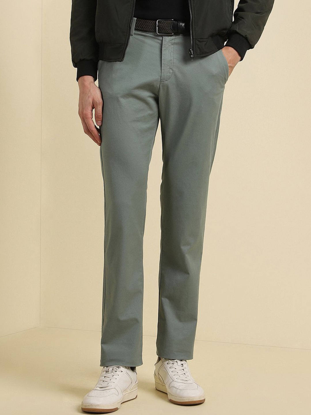 

Allen Solly Men Trousers, Green