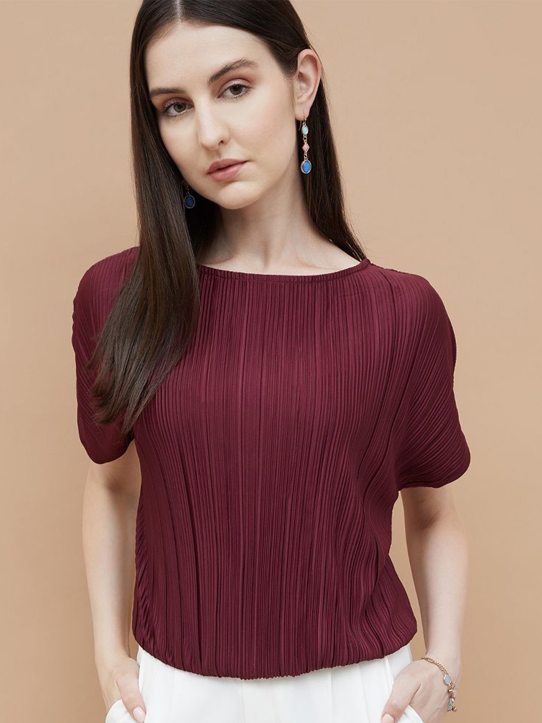 

CODE by Lifestyle Extended Sleeves Top, Red