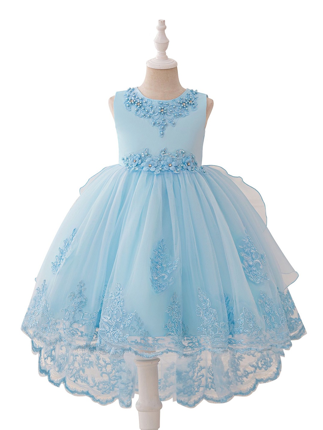 

StyleCast x Revolte Embellished Net A-Line Dress, Blue