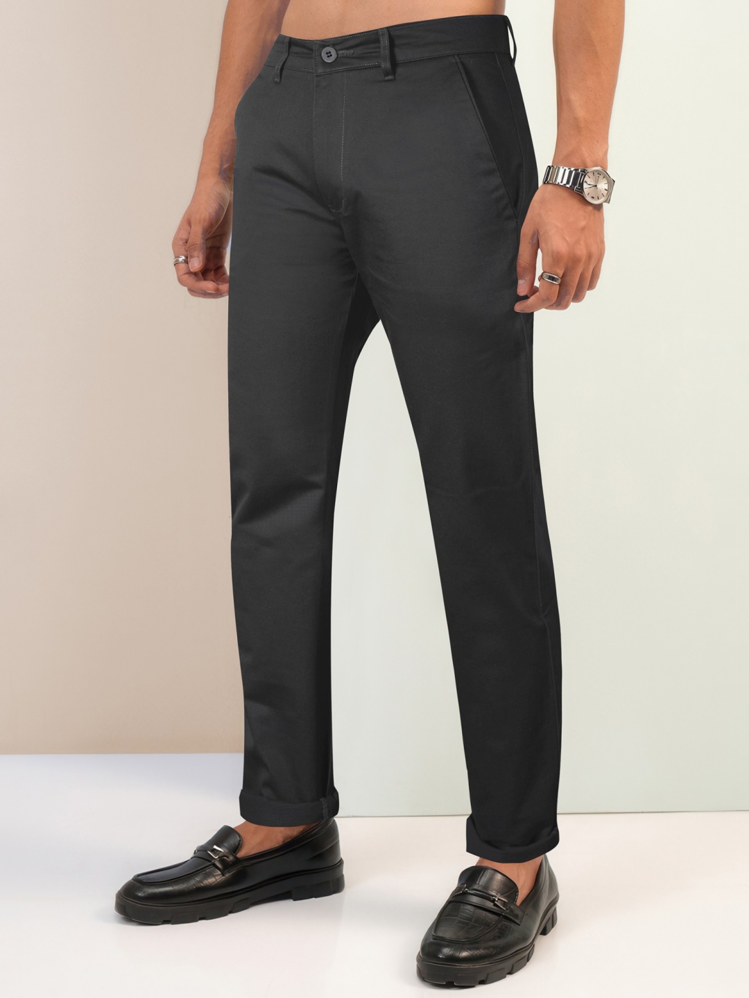 

Jb Just BLACK Men Urban Slim Trousers, Grey