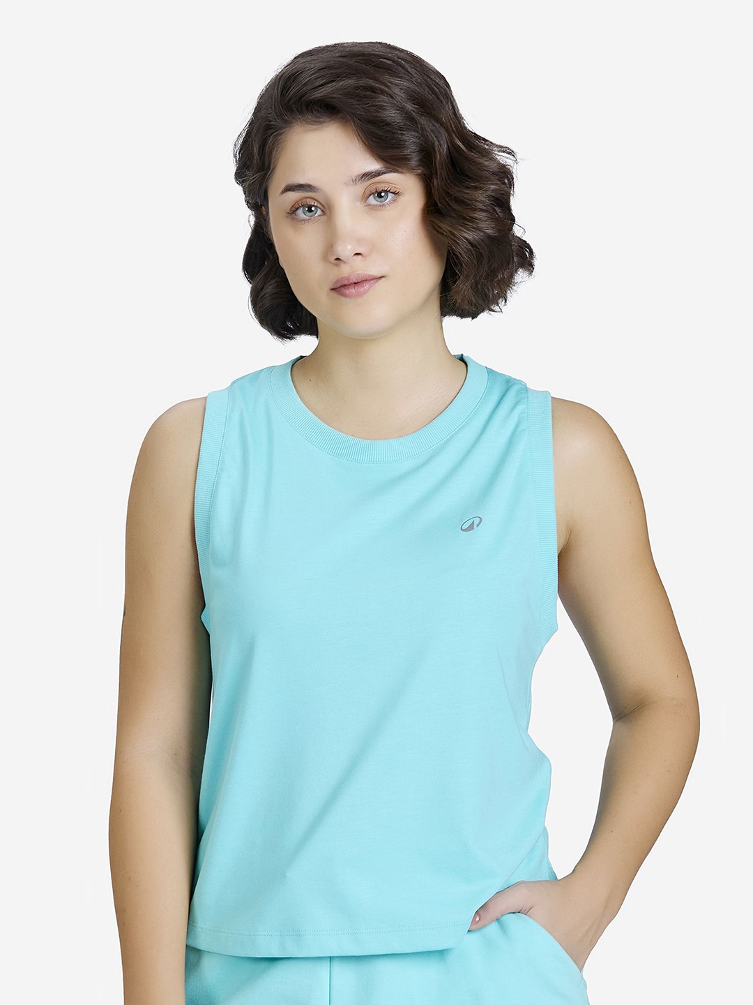 

Domyos By Decathlon Flarred Cropped Tank Top 520, Blue