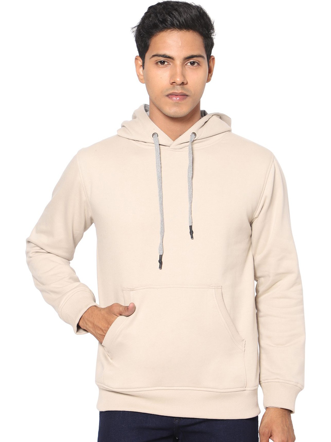 

TCI Men Hooded Sweatshirt, Cream