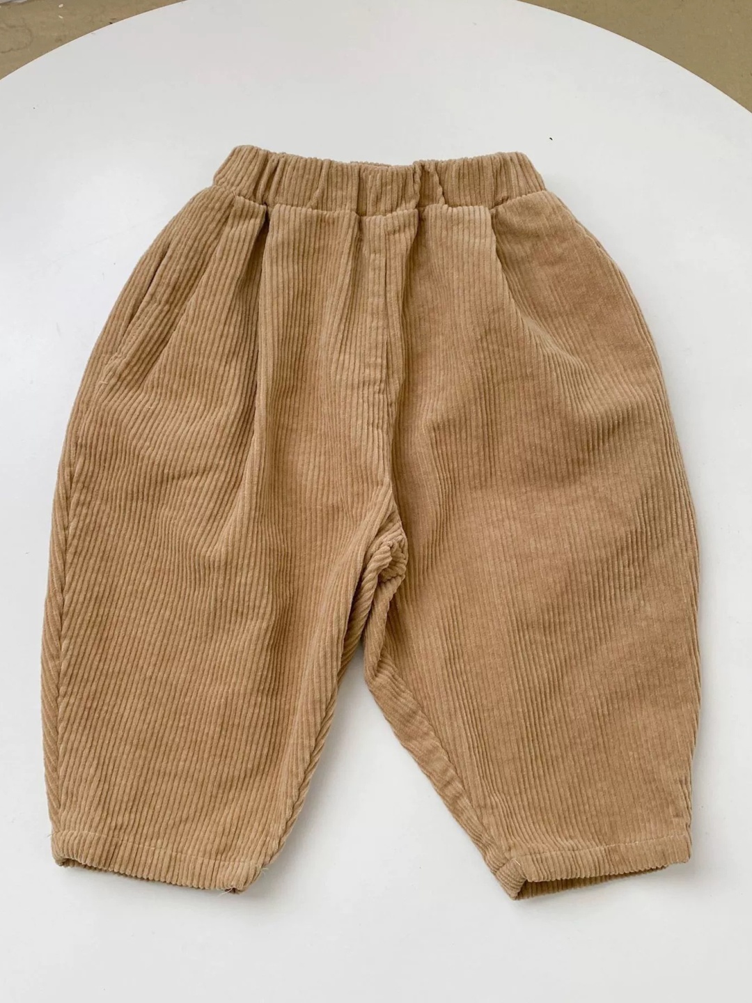 

LULU & SKY Girls Tapered Fit High-Rise Trousers, Khaki