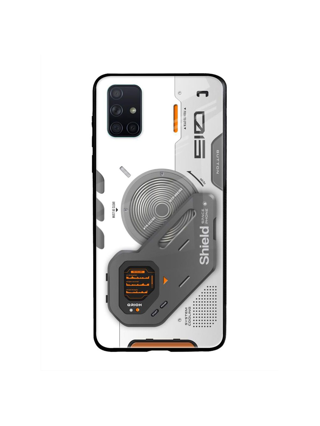 

QRIOH Typography Printed Samsung Galaxy A71 Back Case Mobile Accessories, White
