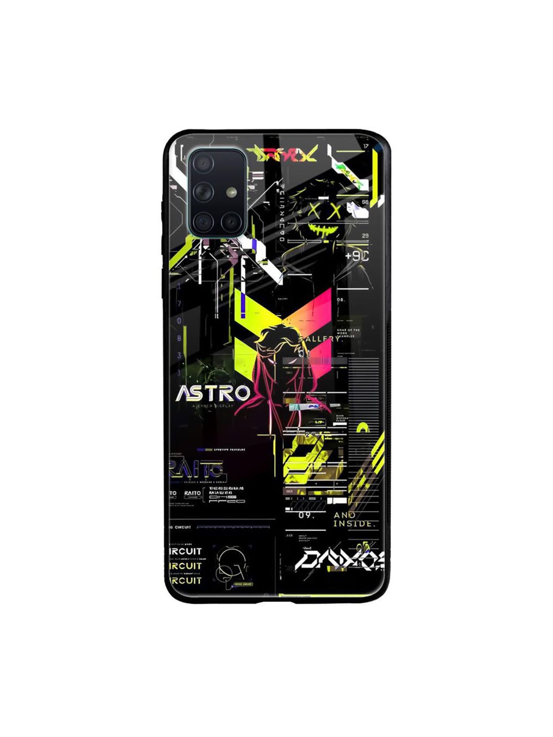 

QRIOH Typography Printed Samsung Galaxy A71 Back Case Mobile Accessories, Black
