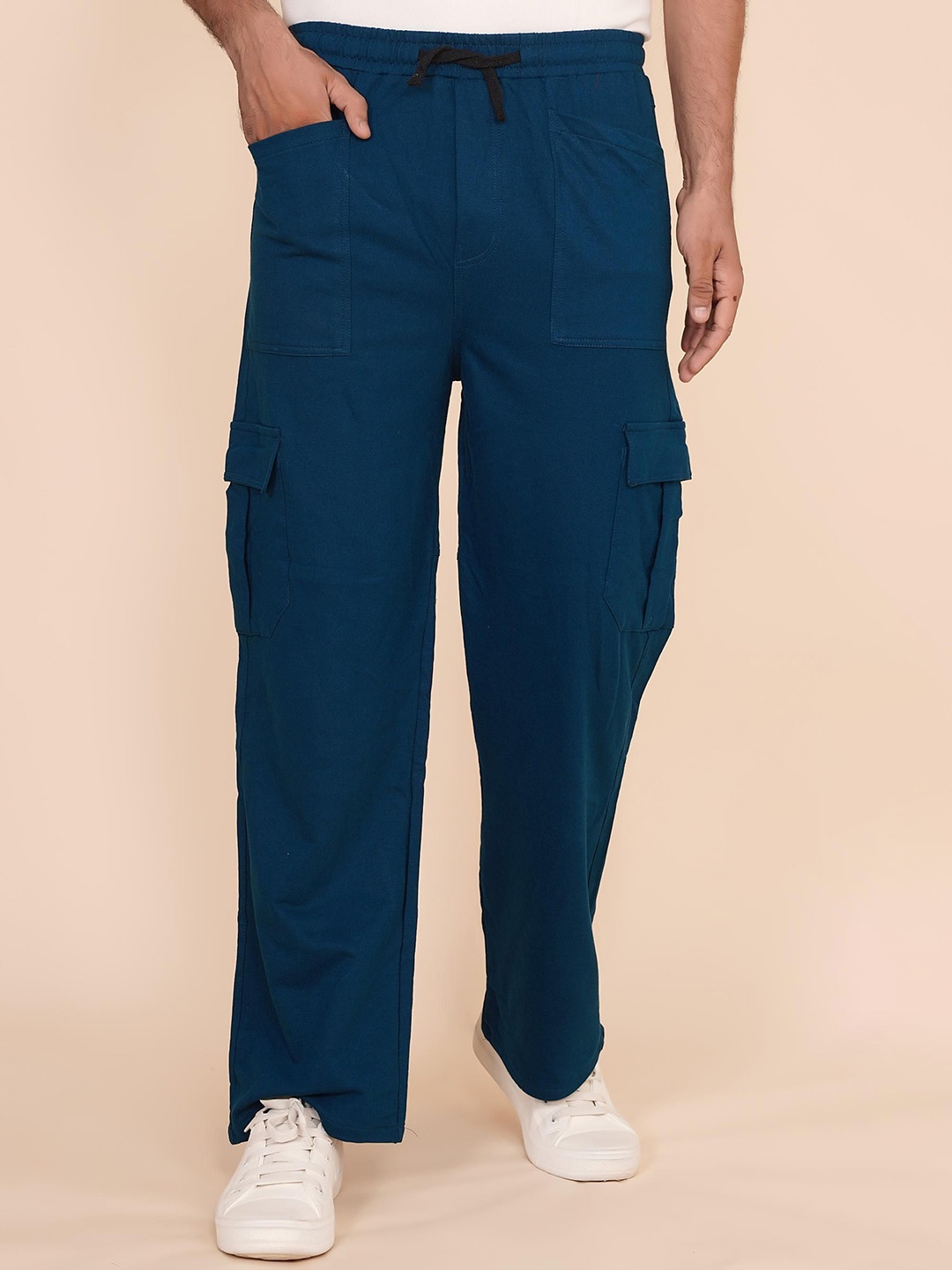 

Moda Rapido Men Cargos Trousers, Blue
