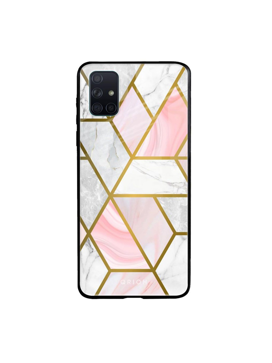 

QRIOH Quirky Printed Samsung Galaxy A71 Back Case Mobile Accessories, White