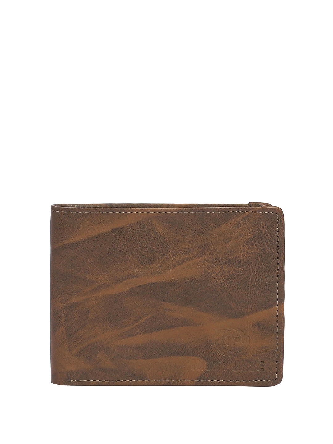 

NICE PURSE Men Leather Two Fold Wallet, Brown