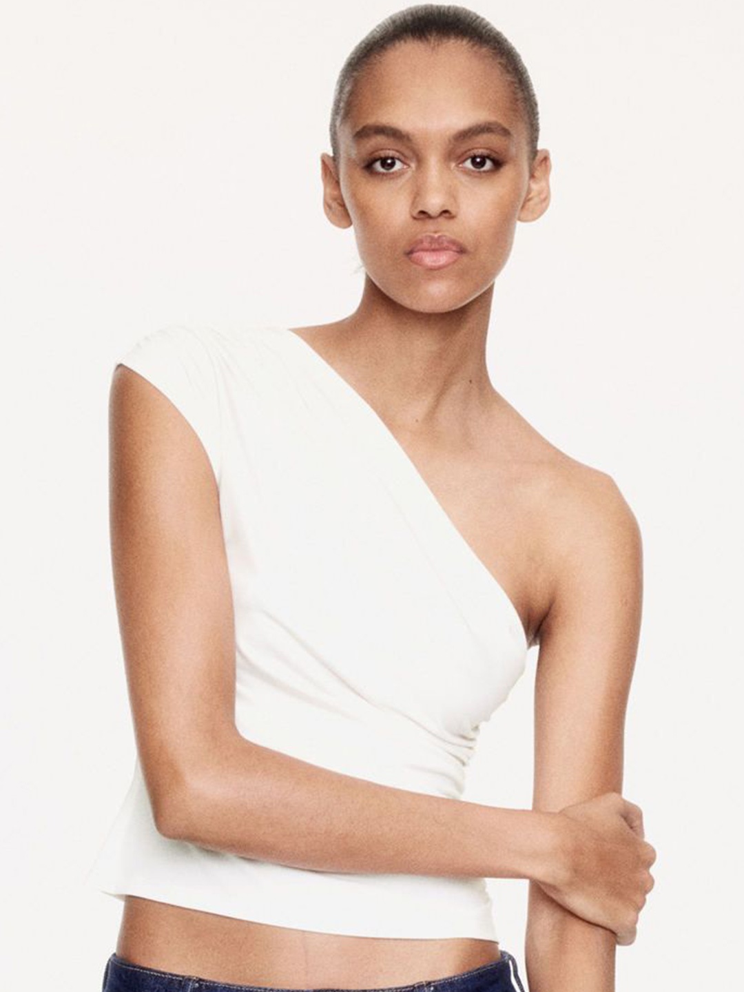 

H&M One-Shoulder Top, White