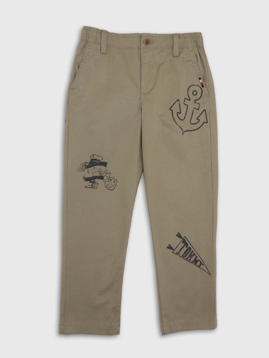 

Tommy Hilfiger Boys Printed Classic Trousers, Khaki