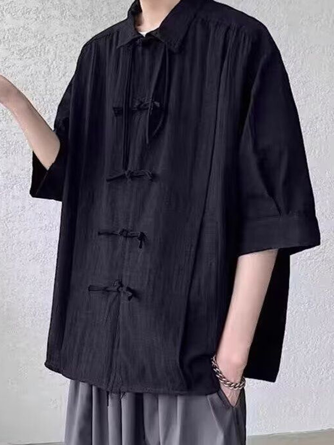 

StyleCast Men Opaque Casual Shirt, Black