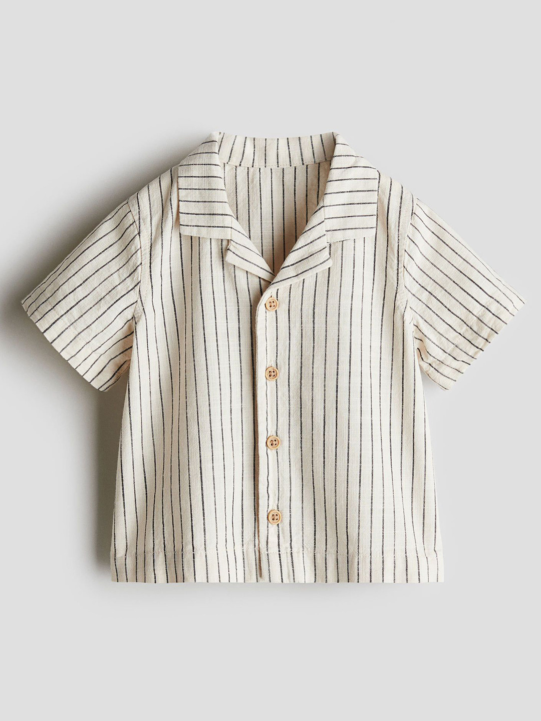 

H&M Cotton Resort Shirt, Beige