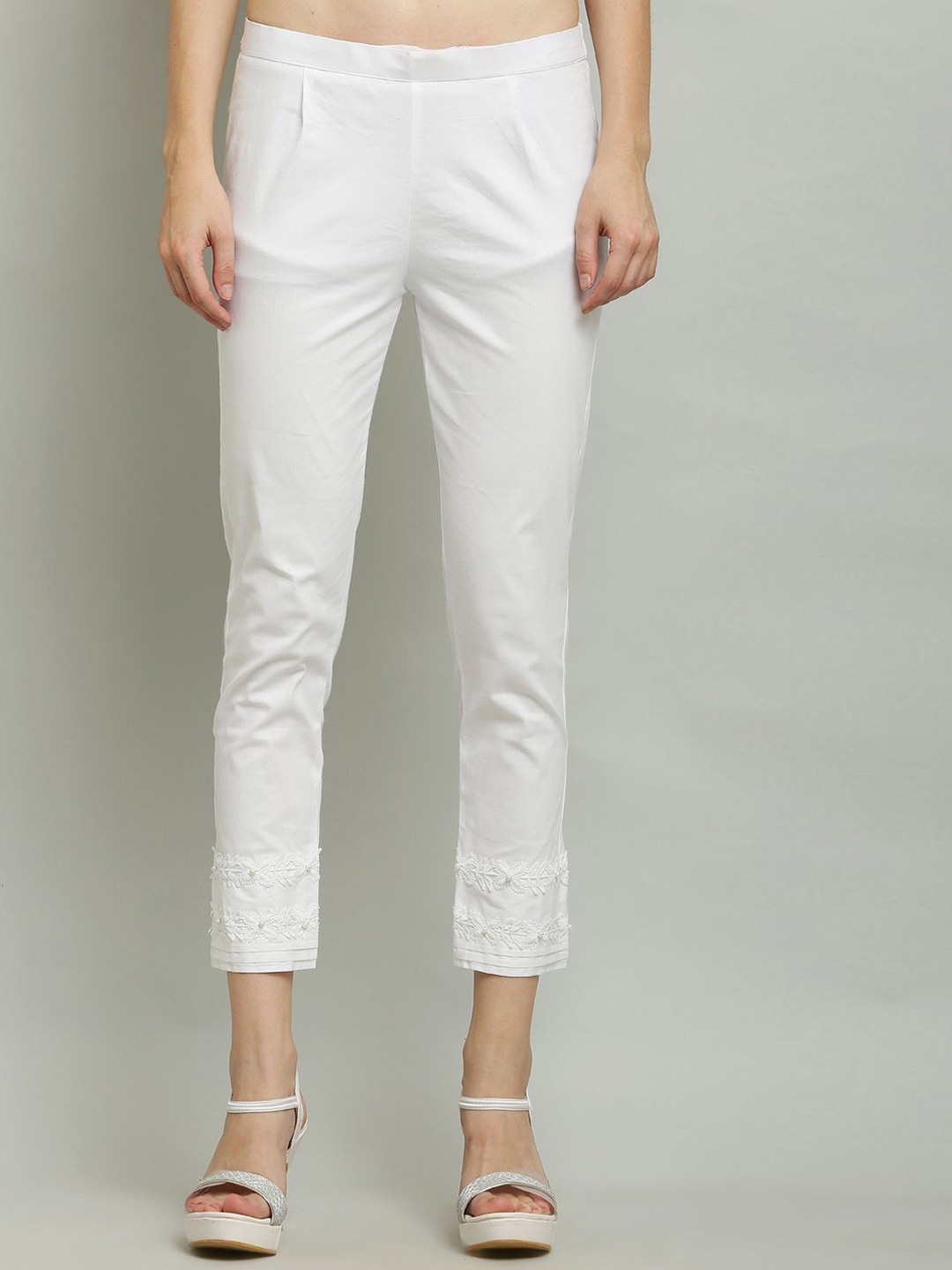 

Sellingsea Women Trousers, White