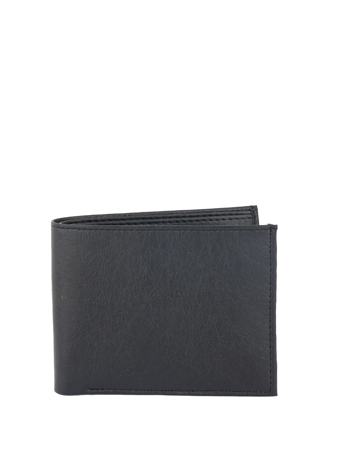 

CLARABAE Men PU Two Fold Wallet, Black