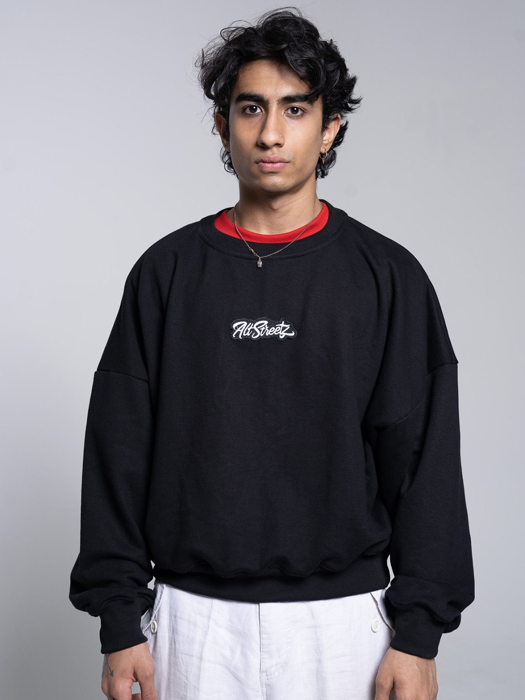 

Altstreetz Men Sweatshirt, Black