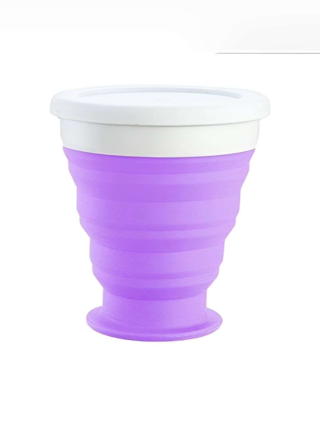 

Baskety Purple & White Silicone Collapsible Cup 200ml