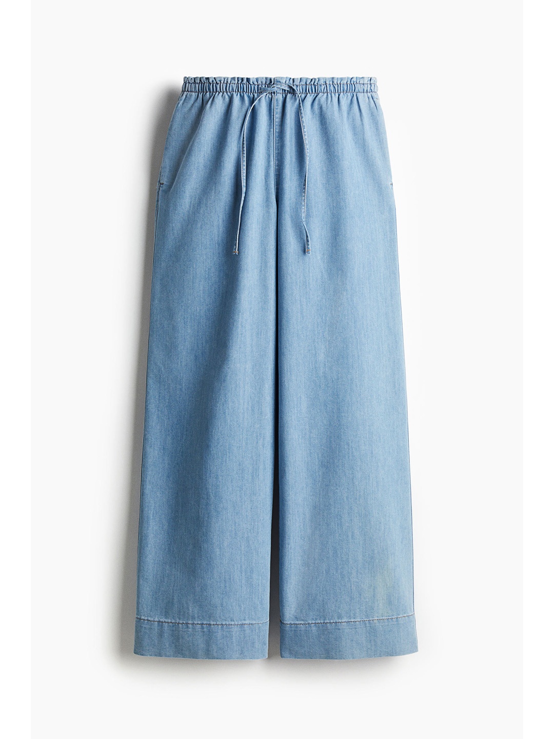 

H&M Denim Pull-On Trousers, Blue