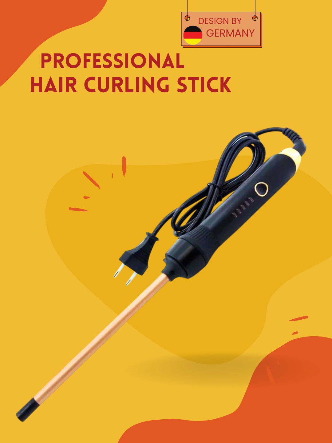 

vng Cronier Professional Curling Iron, Black