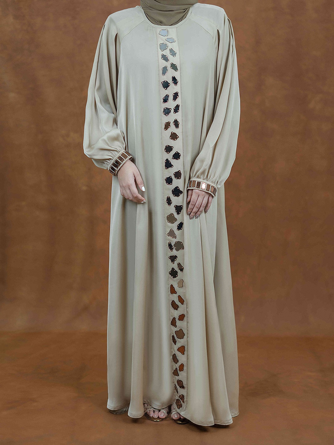 

Demure by shiba Women Maxi Dress, Beige