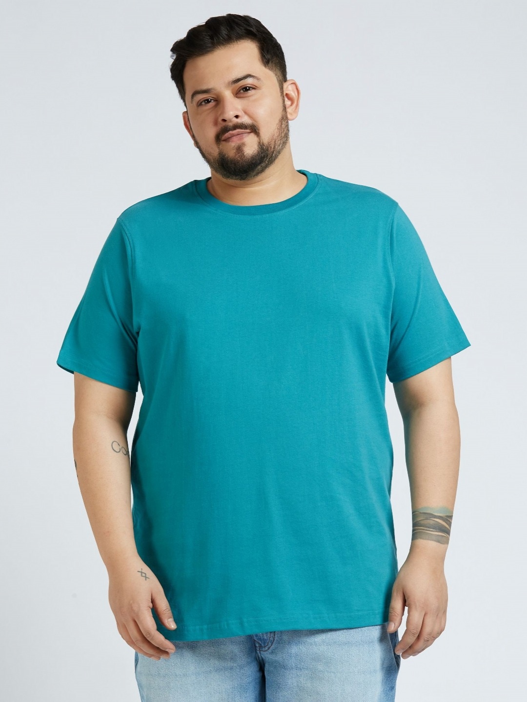 

Sizeupp Men Pockets T-shirt, Teal