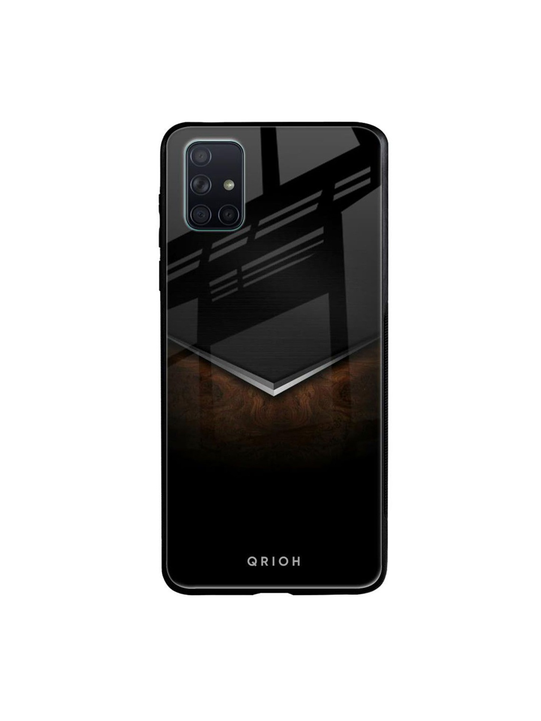 

QRIOH Quirky Printed Samsung Galaxy A71 Back Case Mobile Accessories, Black