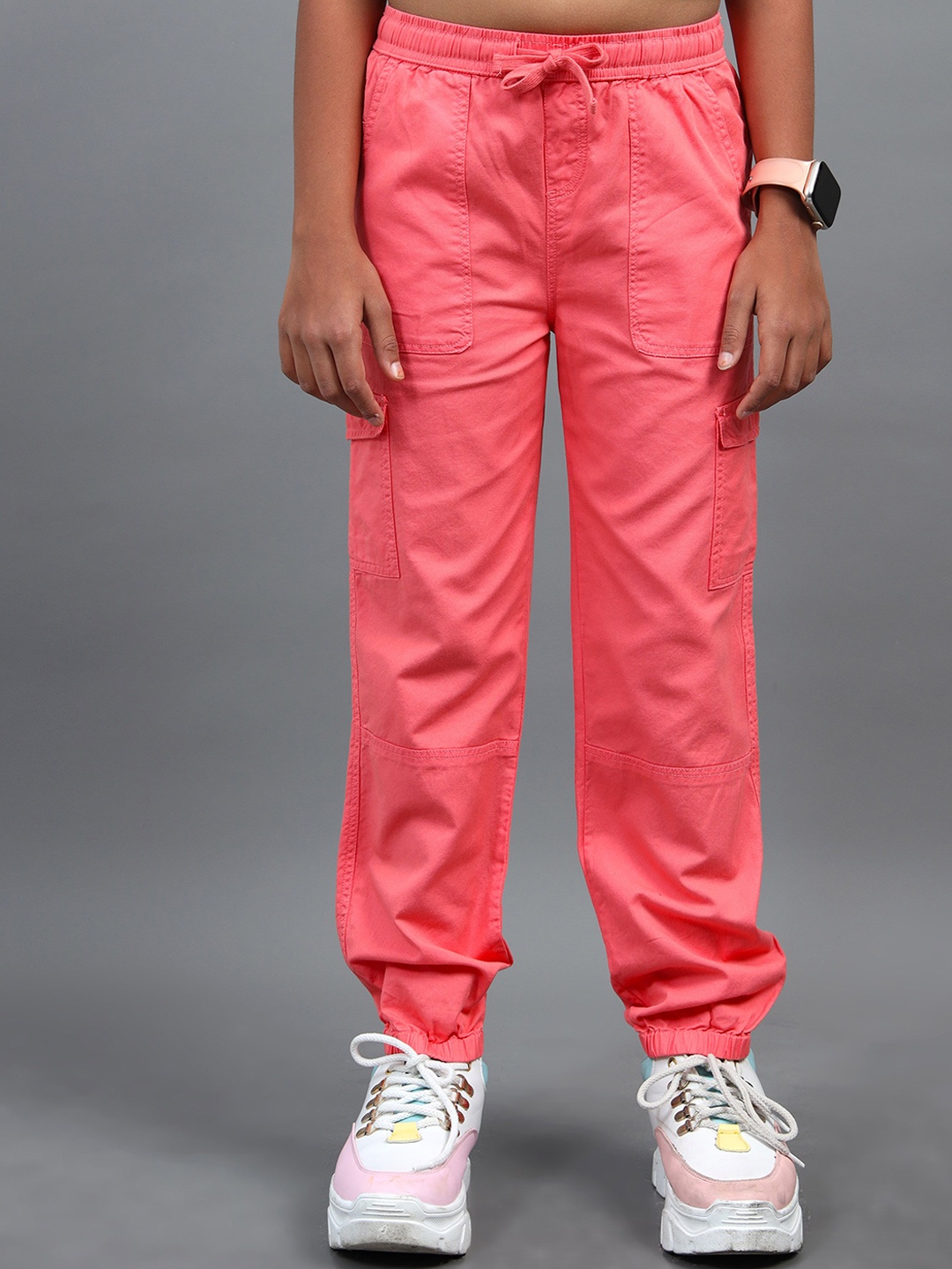 

UNDER FOURTEEN ONLY Girls Joggers Trousers, Pink