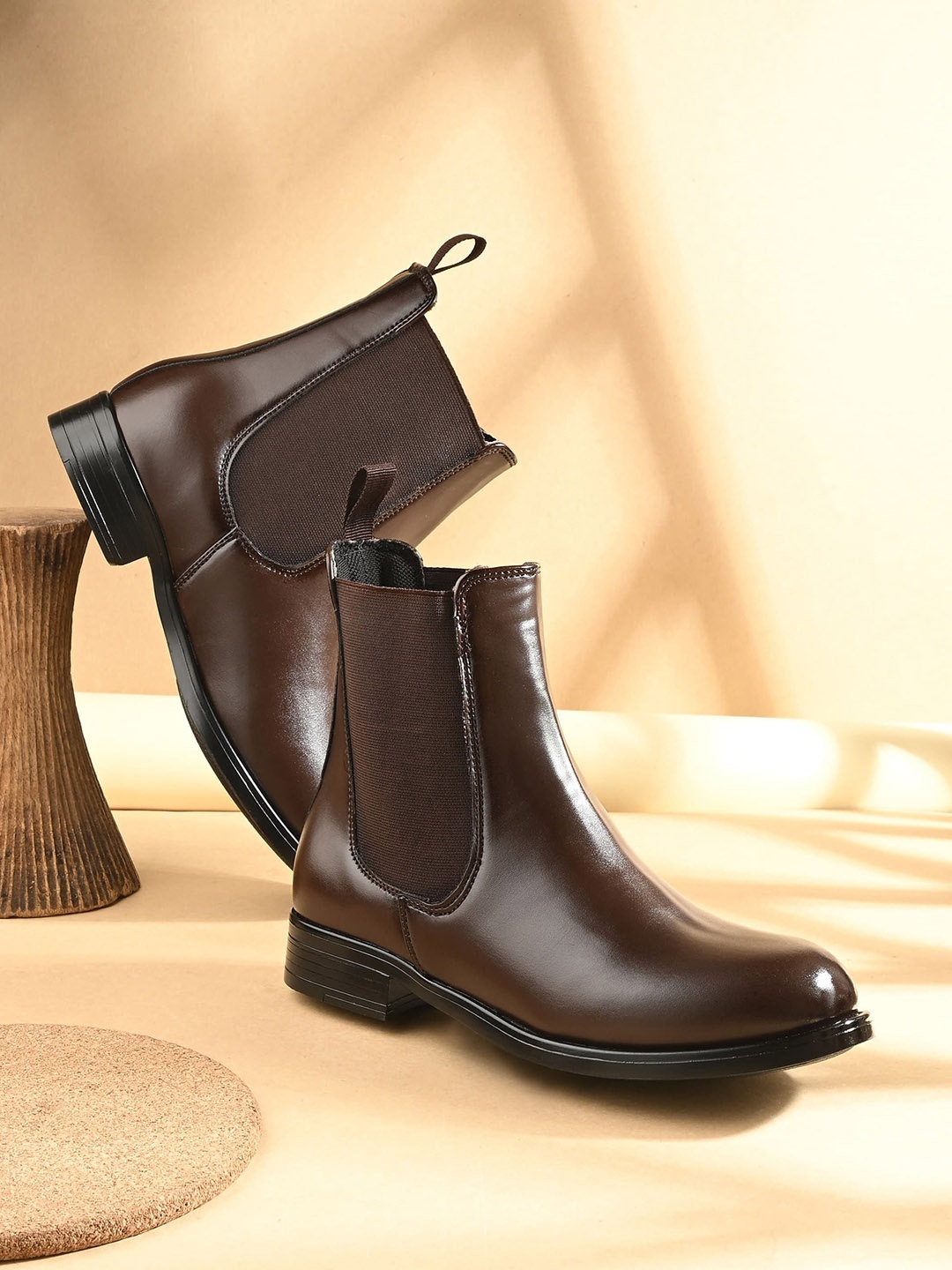 

Eego Italy Women Anti Slip Grip Chelsea Boots, Brown