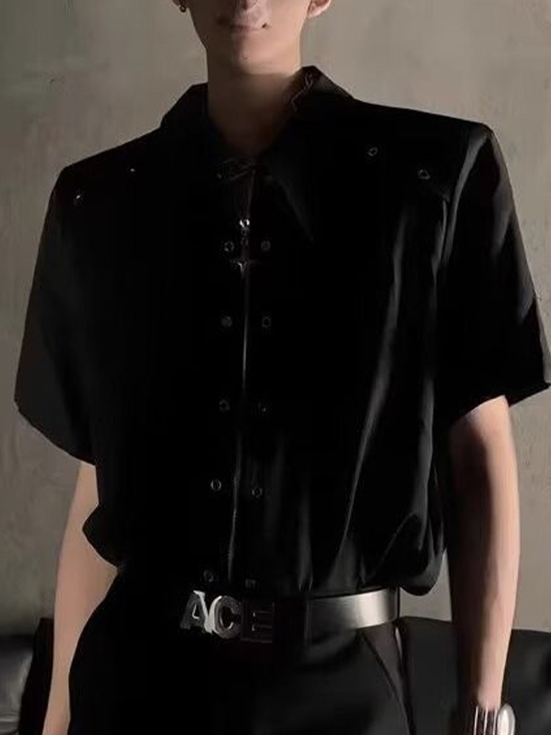 

StyleCast Men Opaque Casual Shirt, Black