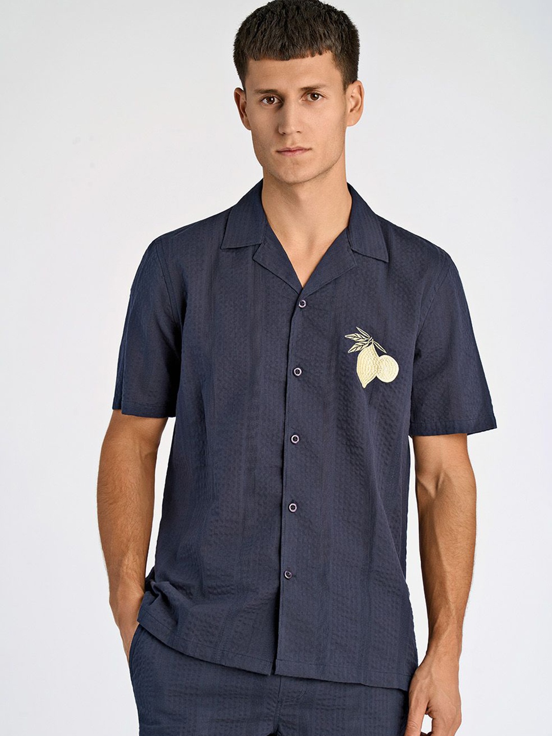 

LINDBERGH Men Opaque Casual Shirt, Blue