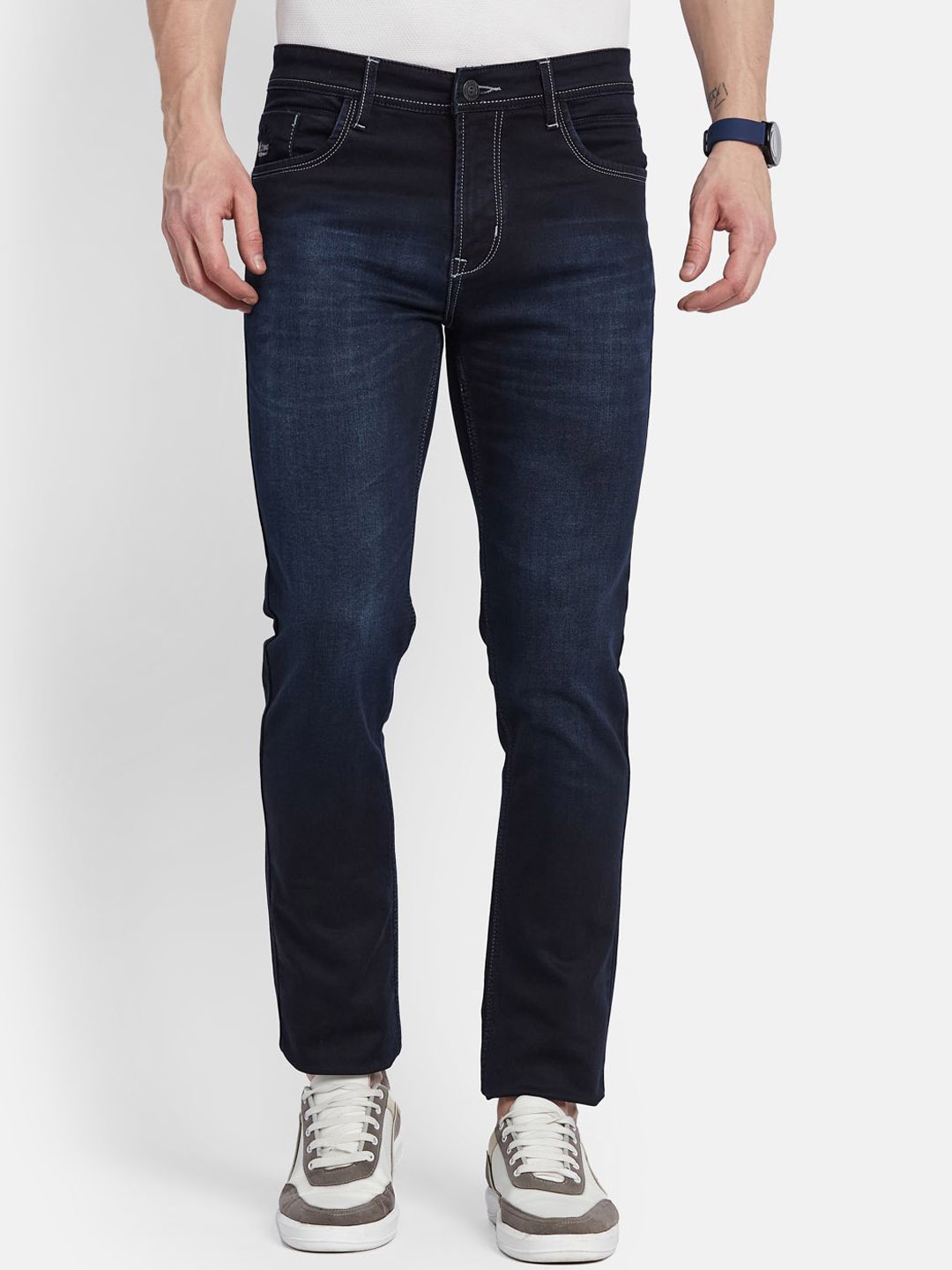 

Octave Men Stretchable Jeans, Navy blue