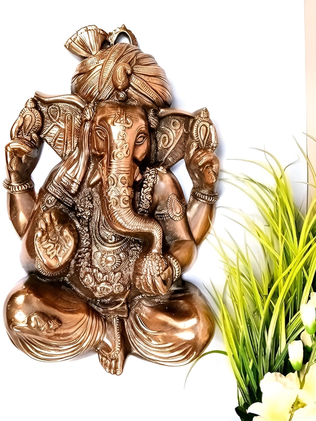 

apka mart Lord Ganesh Wall Hanging, Copper