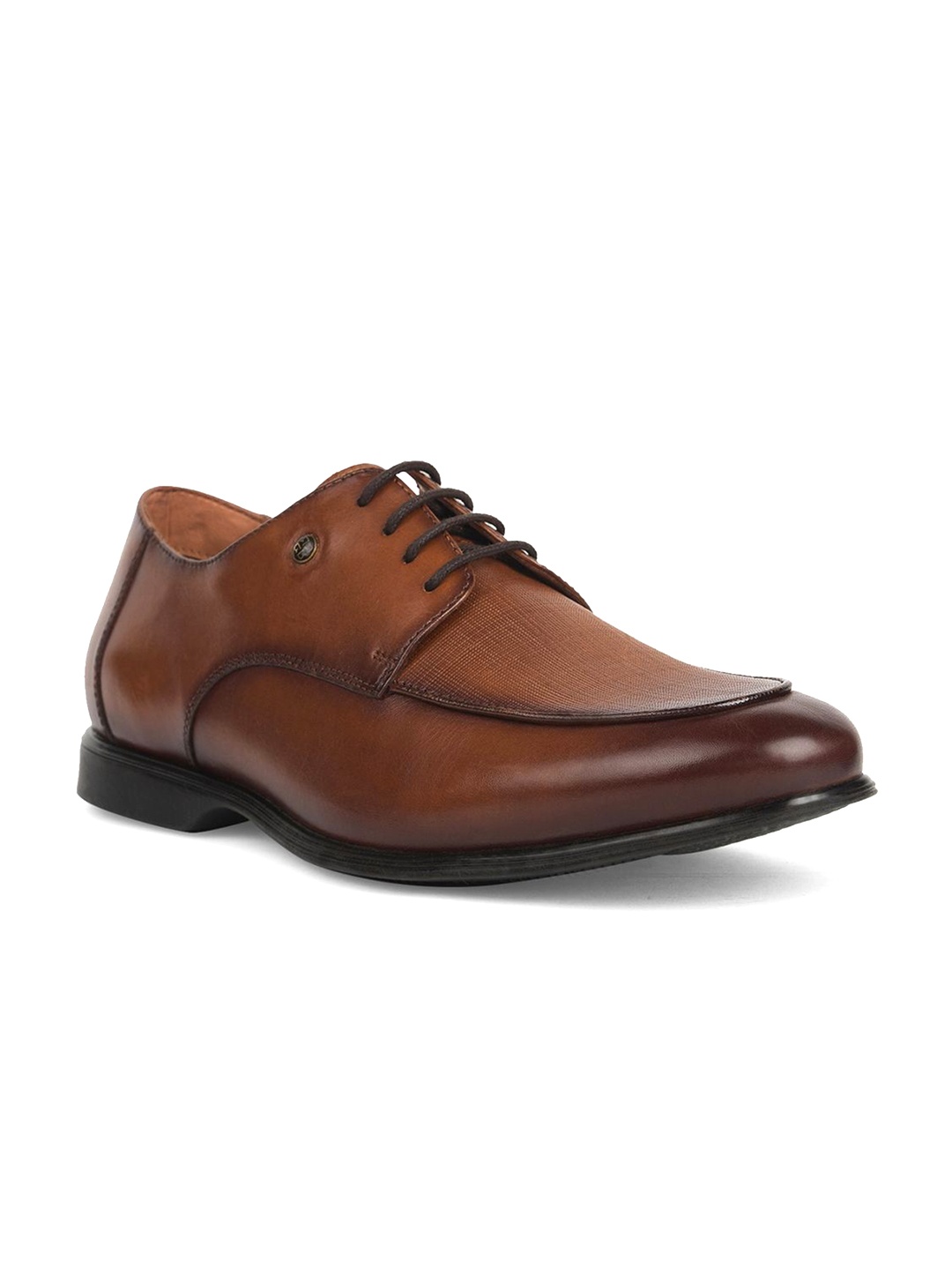 

Bata Red Label Men Leather Formal Derby Shoes, Tan