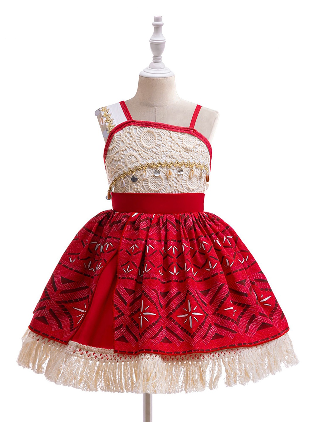 

StyleCast x Revolte Print A-Line Dress, Red