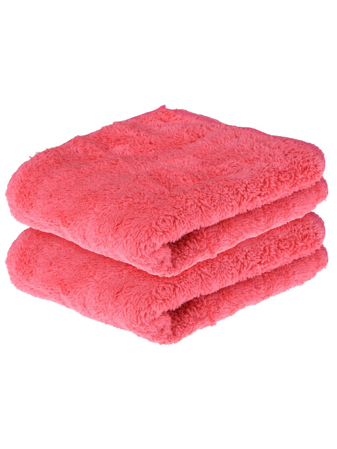 

Kuber Industries Pack Of 2 Pink Reusable 350 GSM Microfiber Cleaning Cloth