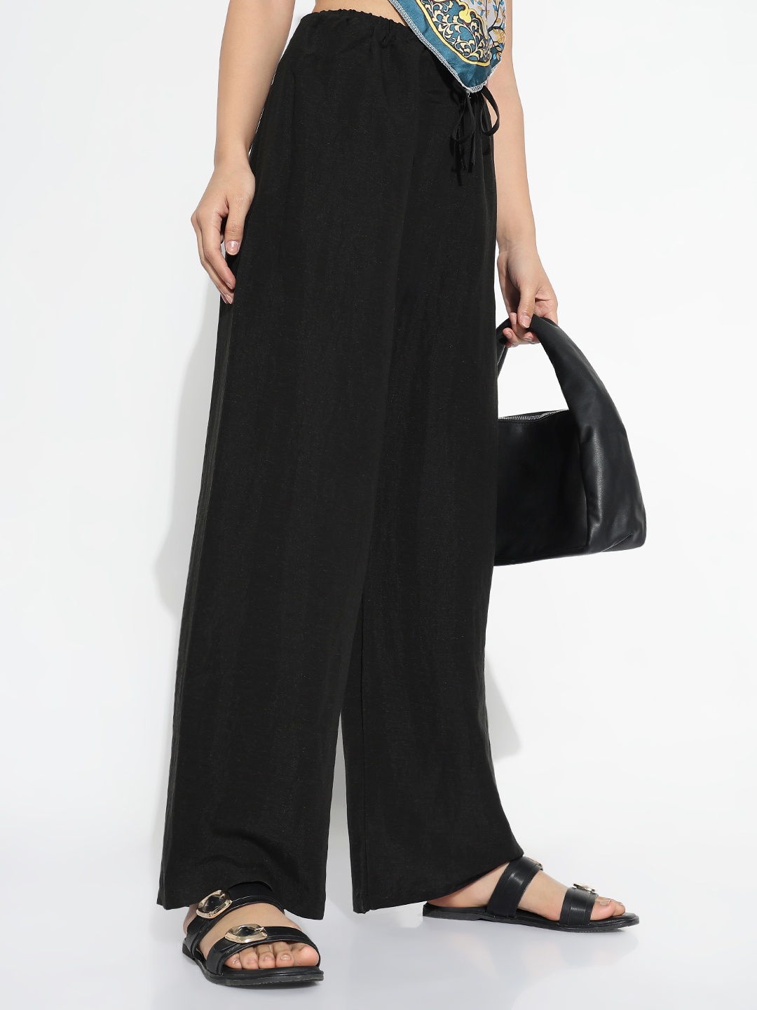 

SHOWOFF Women Comfort Loose Fit Trousers, Black