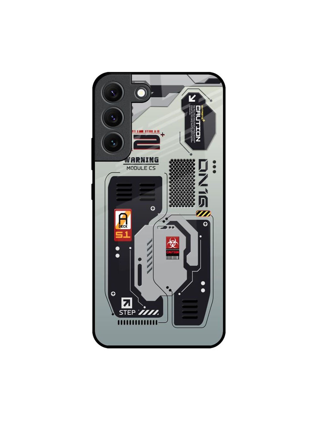 

QRIOH Typography Printed Samsung Galaxy S22 Back Case Mobile Accessories, Grey