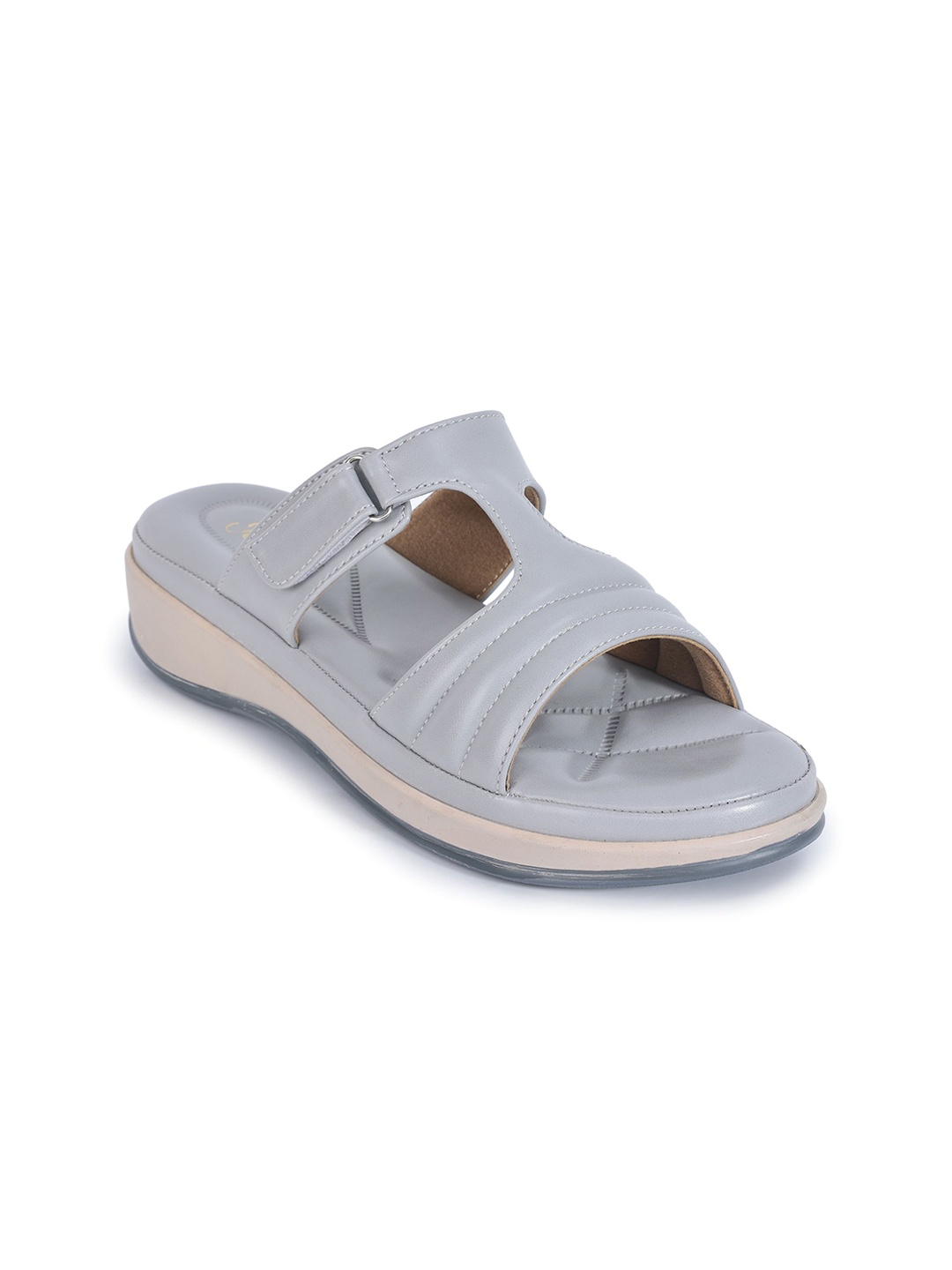 

Padchin PU Flatform Sandals, Grey