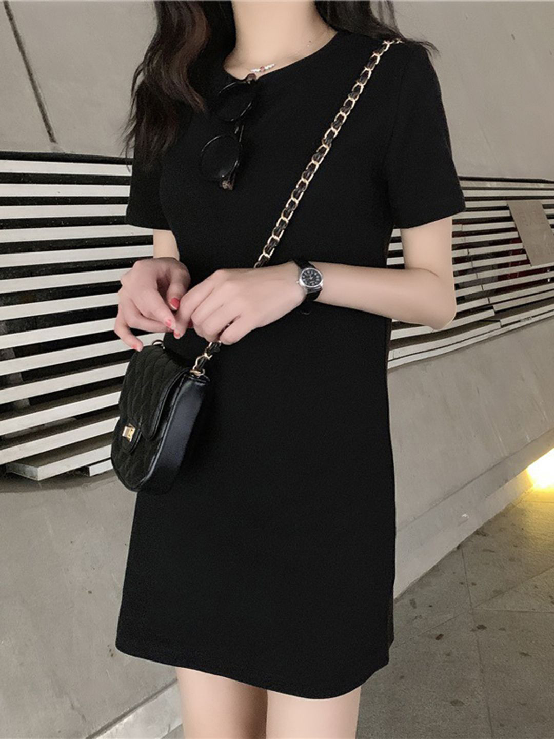 

DressBerry A-Line Dress, Black