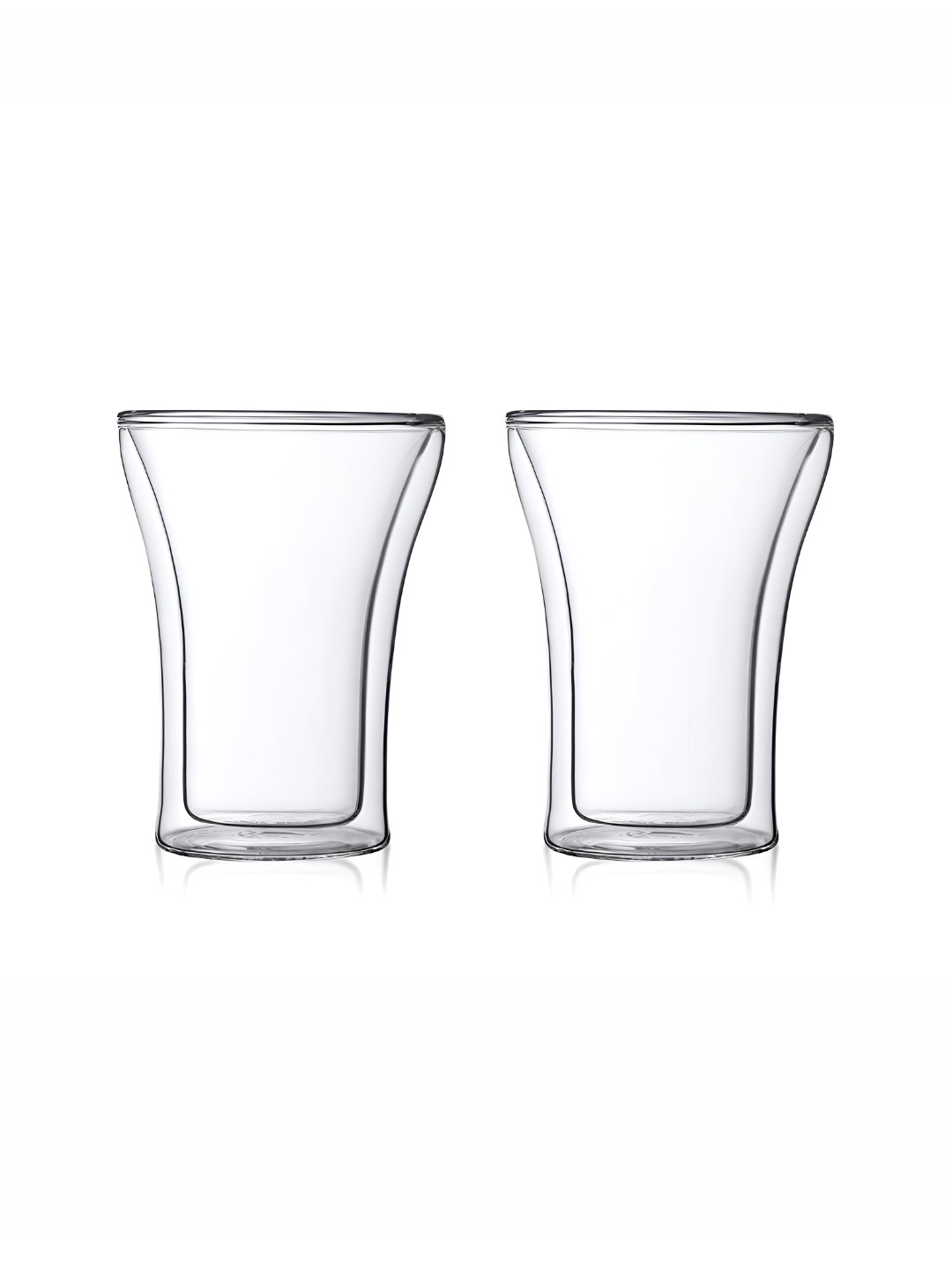 

Baskety Transparent 2 Pieces Glossy Glass Mugs 250ml