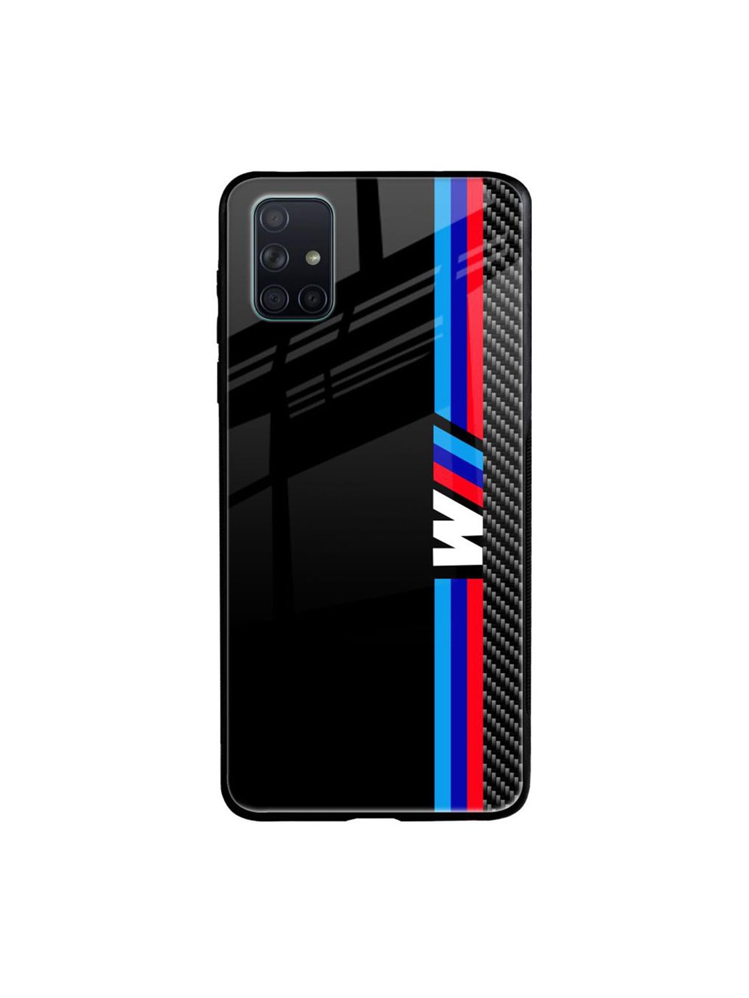 

QRIOH Quirky Printed Samsung Galaxy A71 Back Case Mobile Accessories, Black