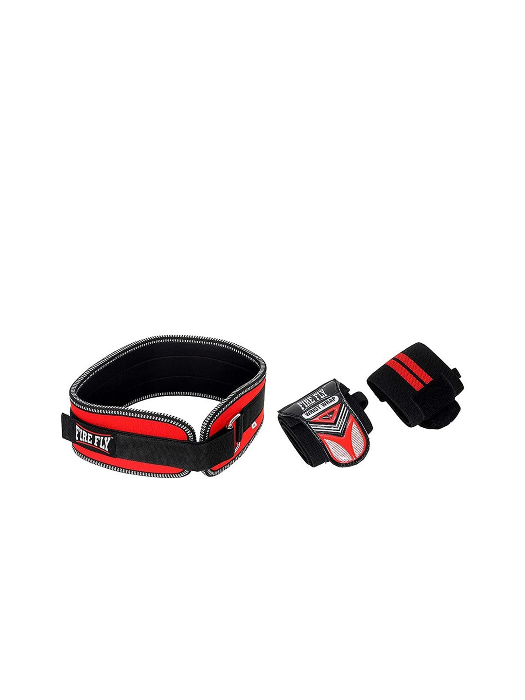 

FIREFLY Waist Support Belt Sport Supporting Safety Belt With Wrist Wrap, Red
