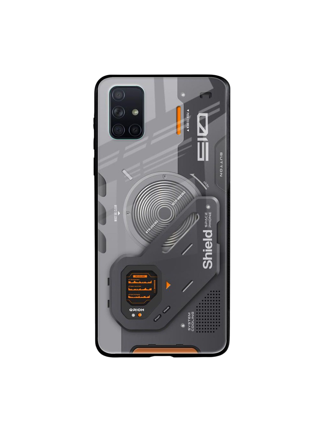 

QRIOH Typography Printed Samsung Galaxy A71 Back Case Mobile Accessories, Grey