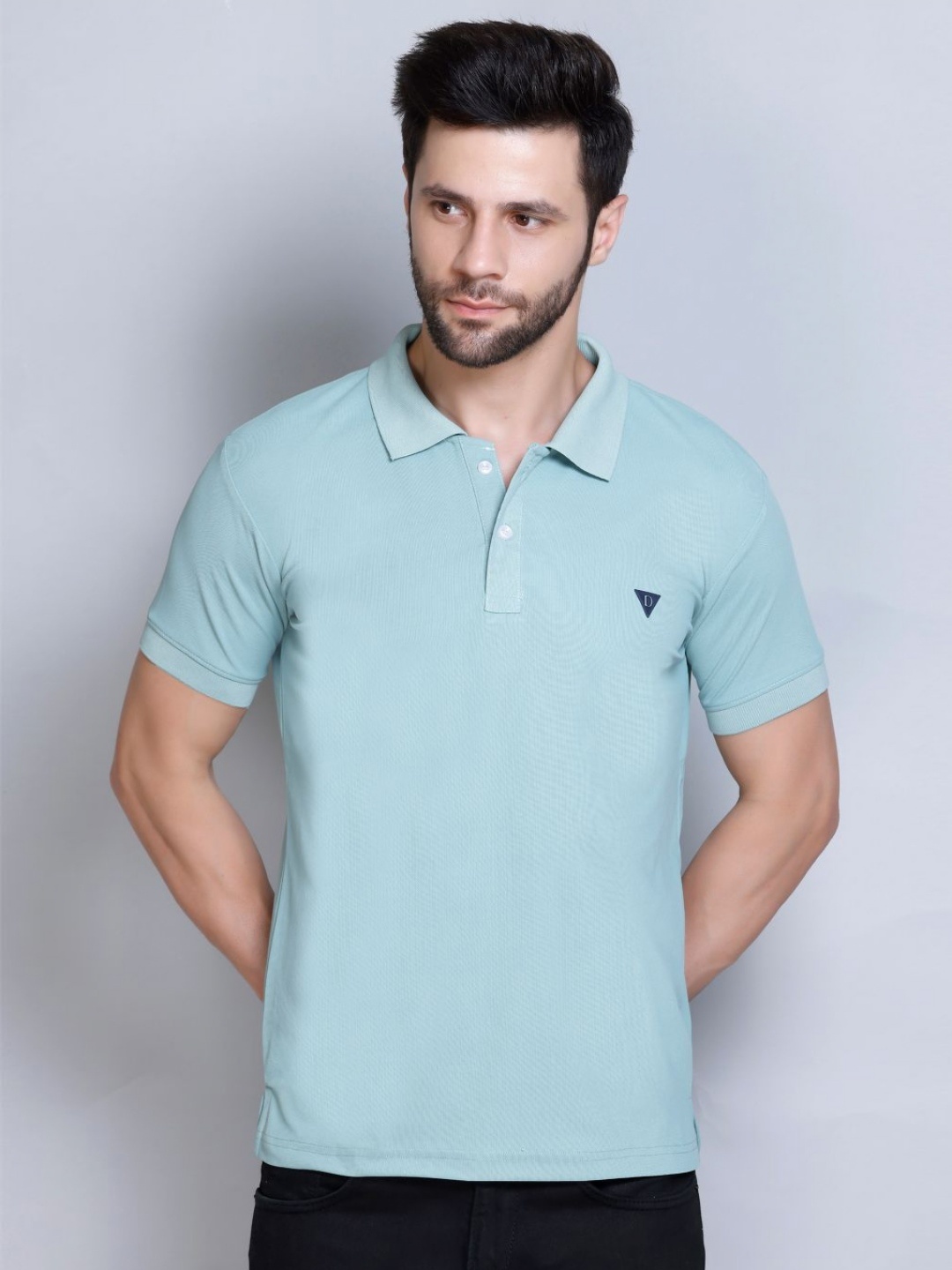 

Deefab Men Pockets T-shirt, Sea green