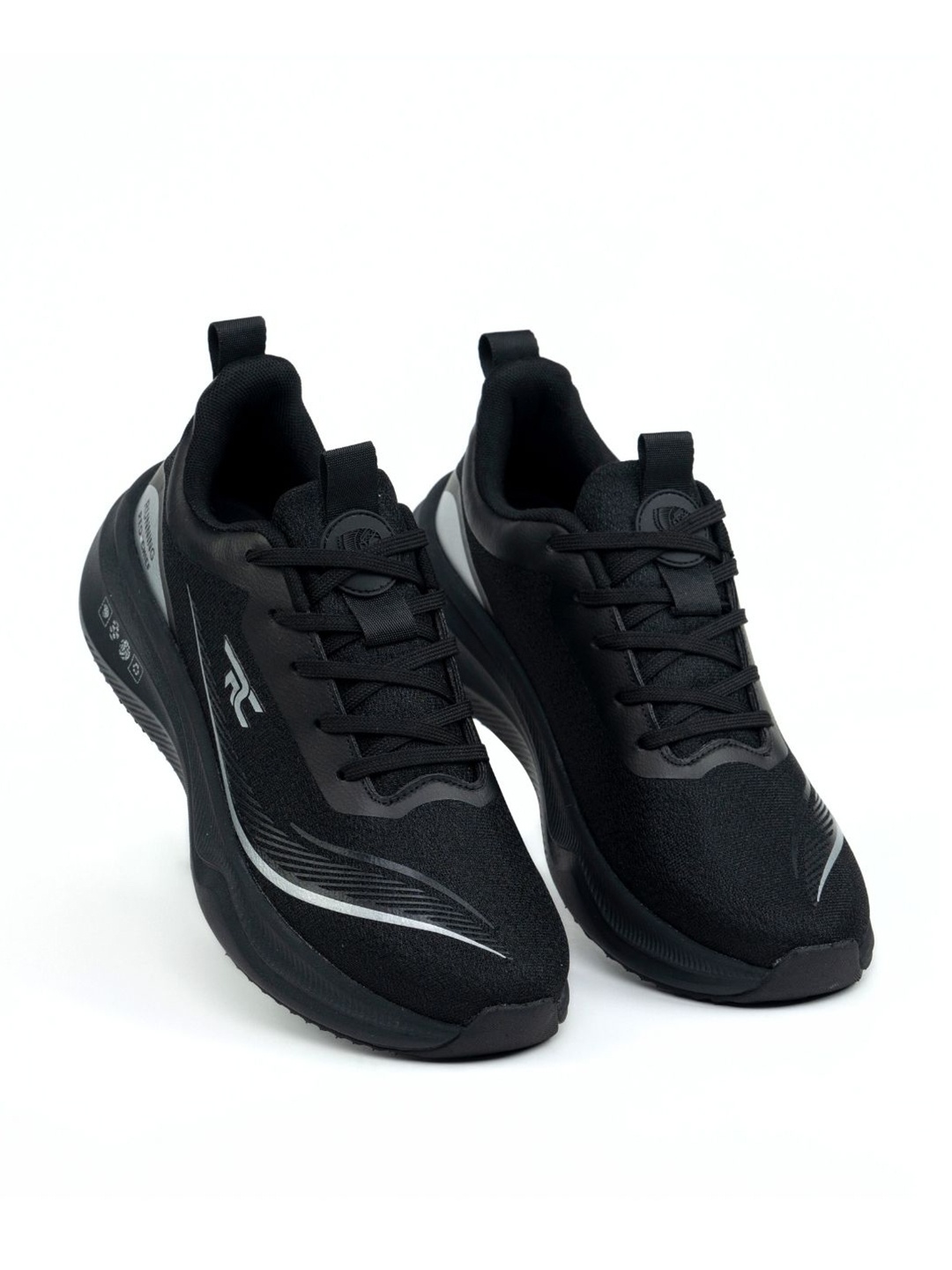 

Red Chief Men Mesh Running Non-Marking Shoes, Black
