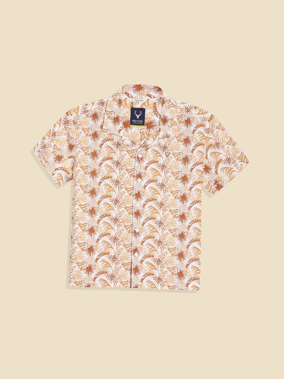 

Allen Solly Junior Boys Floral Opaque Printed Casual Shirt, Brown