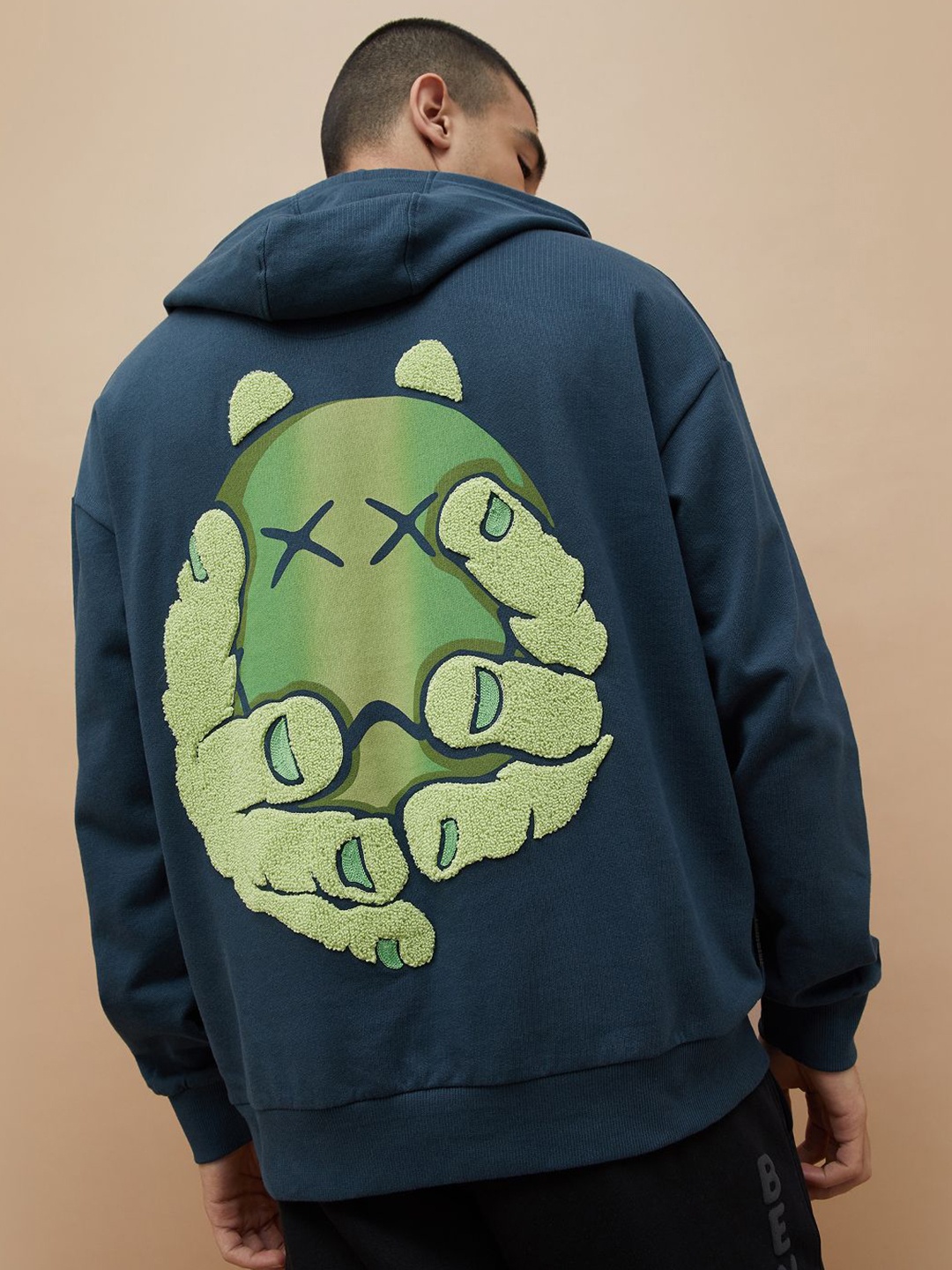 

SmileyWorld Men Printed Sweatshirt, Blue