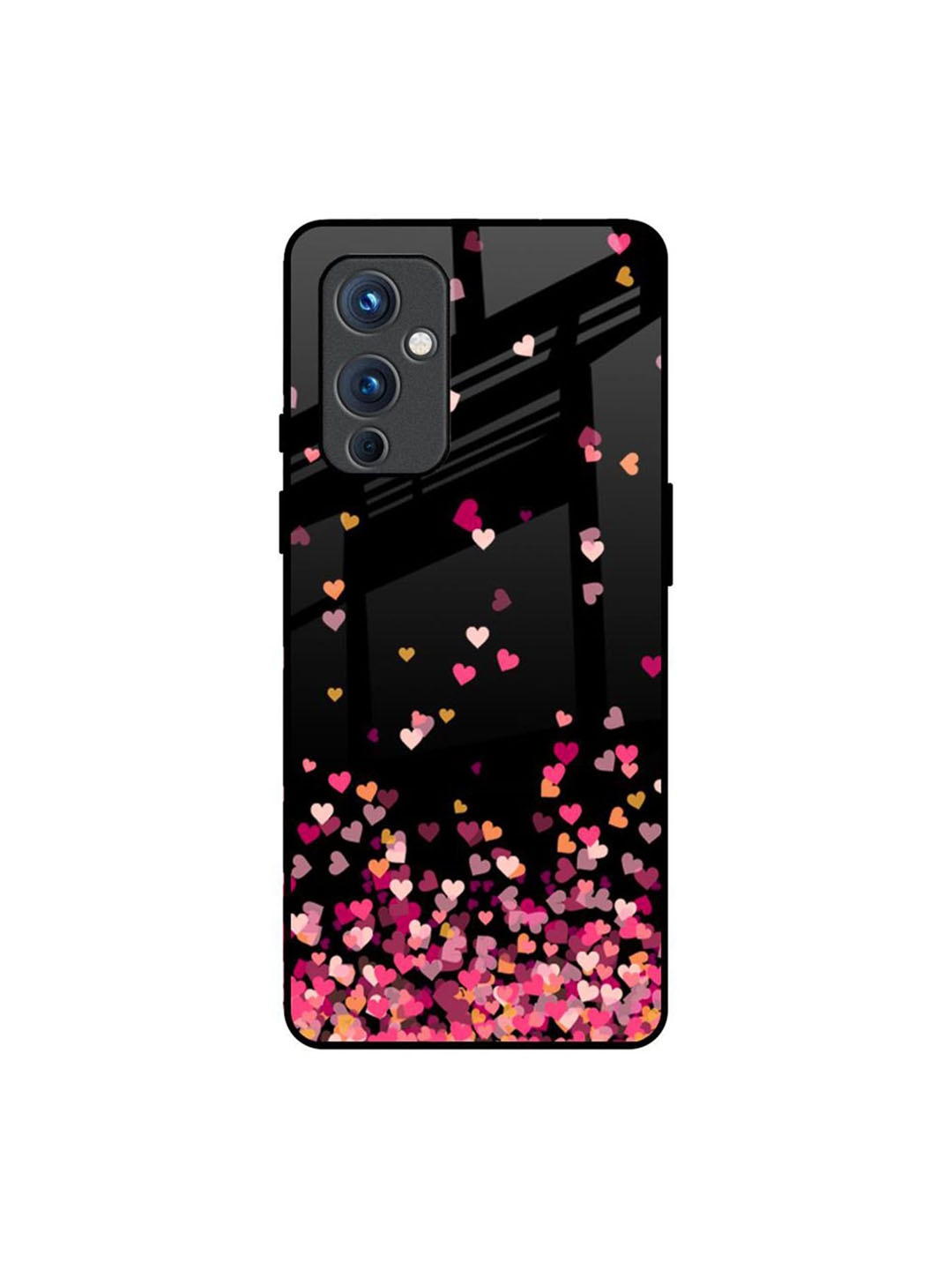 

QRIOH Quirky Printed OnePlus 9 Back Case Mobile Accessories, Black