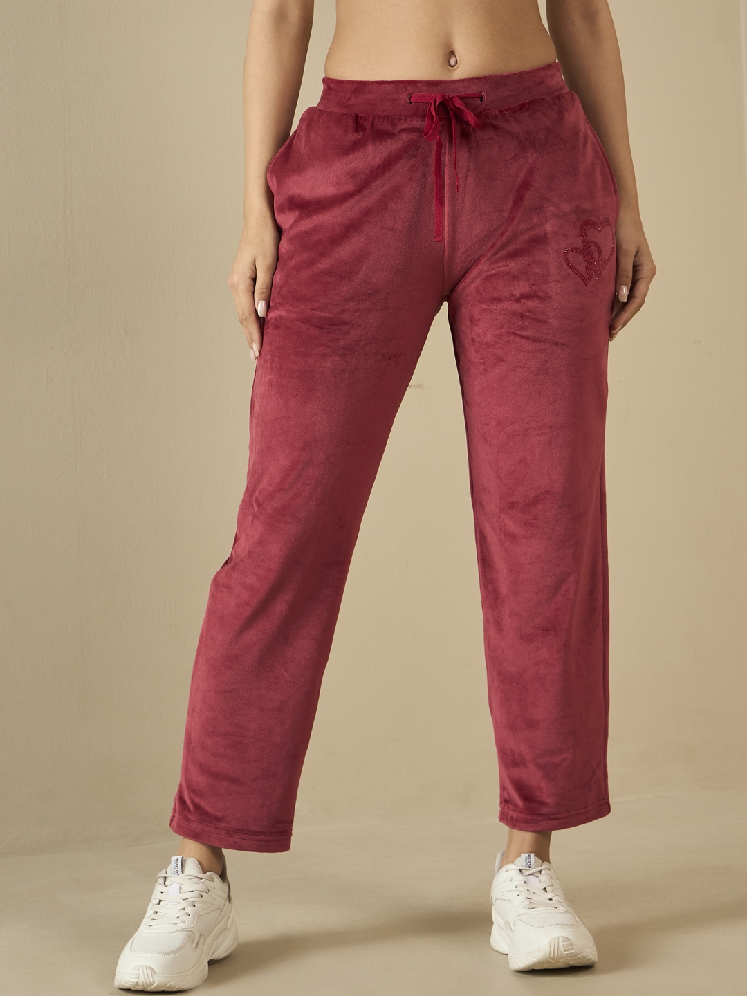 

July Mid Rise Trousers, Maroon
